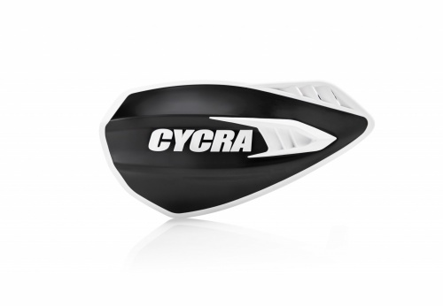 Защита рук мотокросс + крепеж на руль CYCRA CYCLONE черный/белый