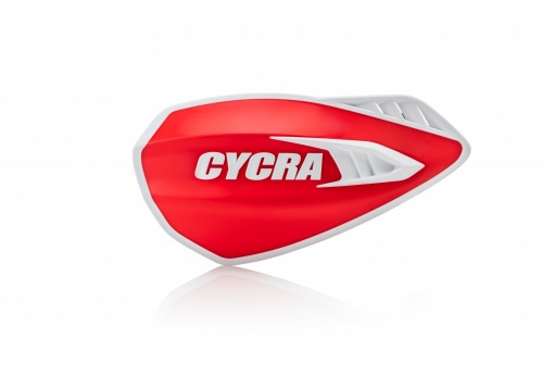 Защита рук мотокросс + крепеж на руль CYCRA CYCLONE красный/белый