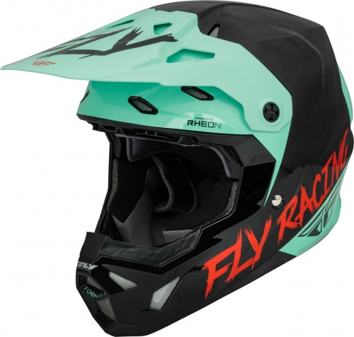 Шлем Fly Racing Formula CP S.E Rave (черный/бирюзовый/красный)