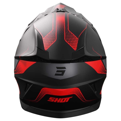 Шлем SHOT PULSE EDGE (черный, матовый, красный)_1