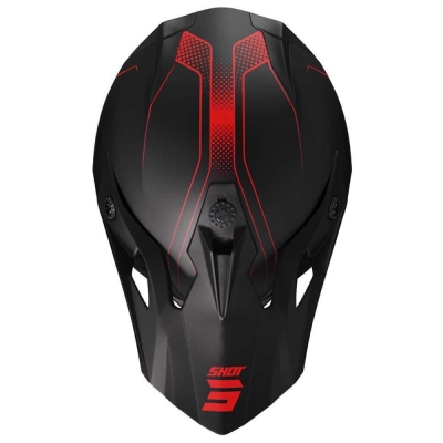 Шлем SHOT PULSE EDGE (черный, матовый, красный)