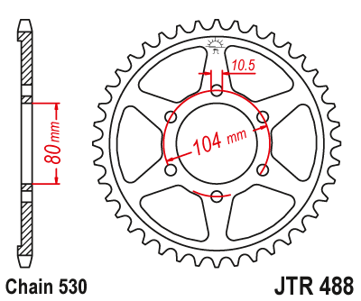 Звезда ведомая JTR488.46