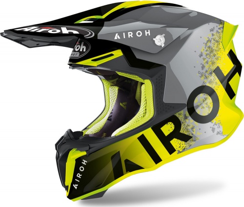 Шлем AIROH TWIST 2.0 Bit Yellow