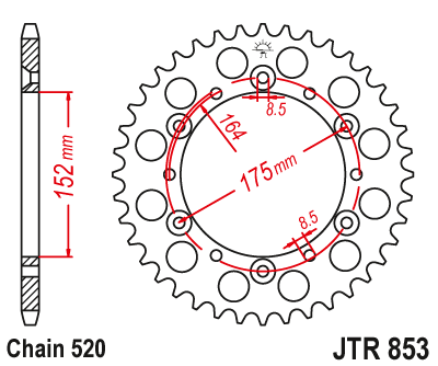 Звезда ведомая JTR853.43