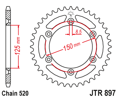 JTR897.40SC Звезда ведомая