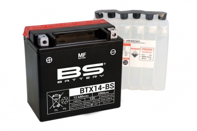 Аккумулятор BS Battery BTX14-BS (YTX14-BS)