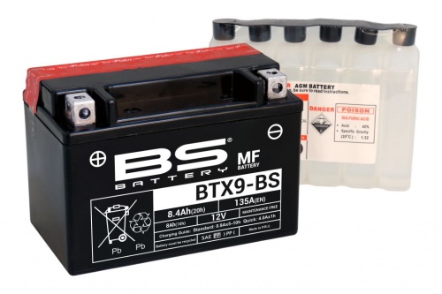 Аккумулятор BS Battery BTX9-BS AGM SLA YTX9